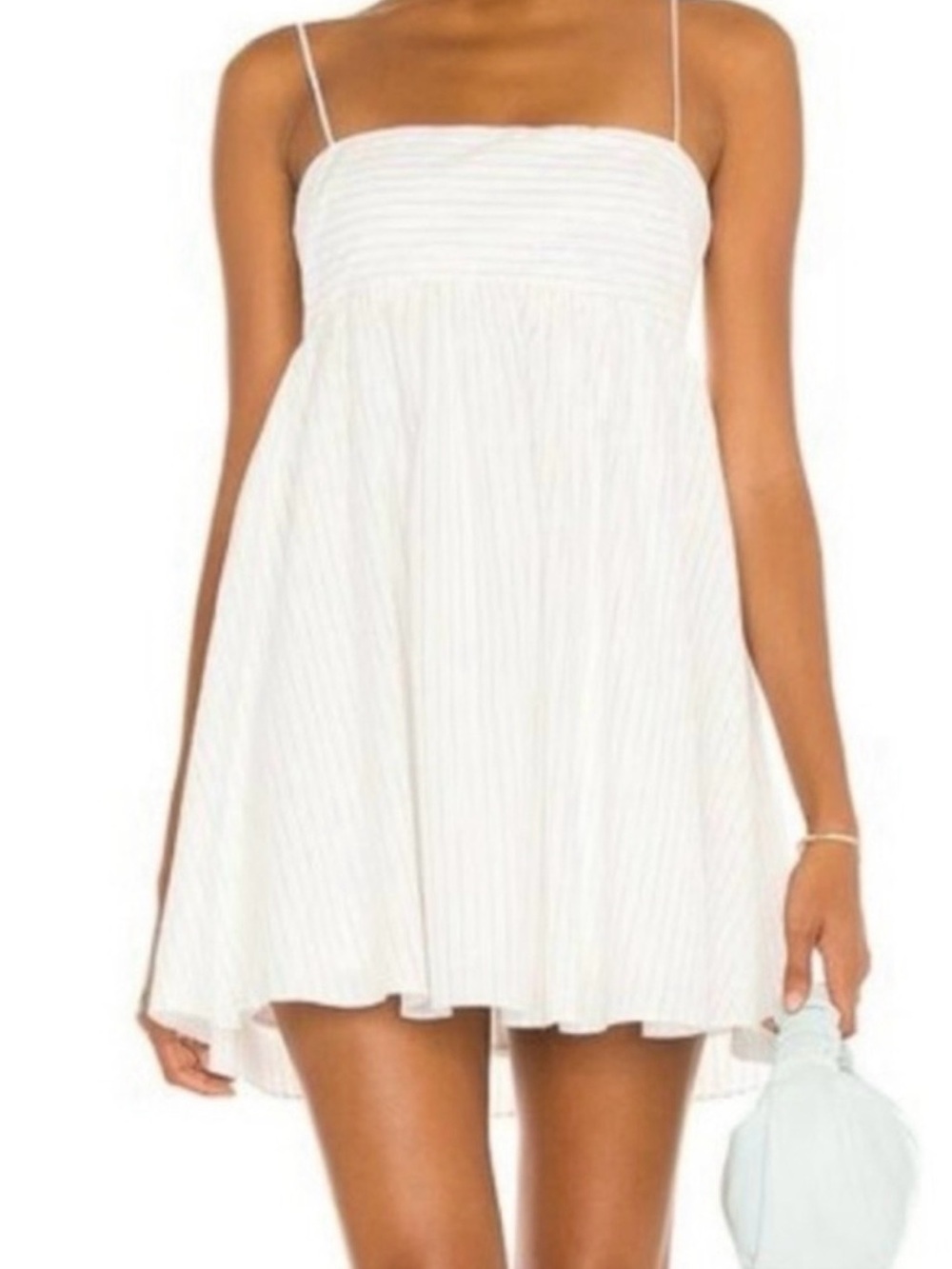 Amanda Uprichard Jojo White Pandora Striped Mini Size XS